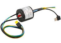 8 Circuits Through Hole Slip Ring Transferring Electricity HF and USB Signals
