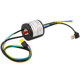 8 Circuits Through Hole Slip Ring Transferring Electricity HF and USB Signals