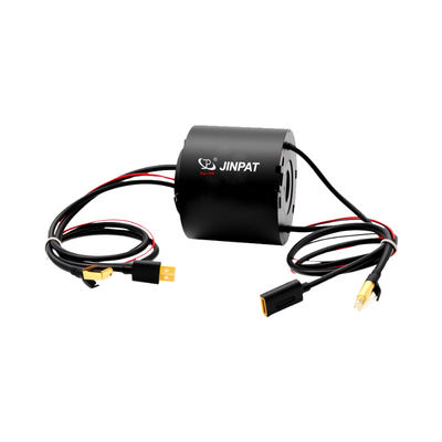 High-Speed Ethernet Slip Ring with 5A/Signal~15A Power Transfer and IP50 Protection for 100Mbps/1Gbps/10Gbps Data Transmission