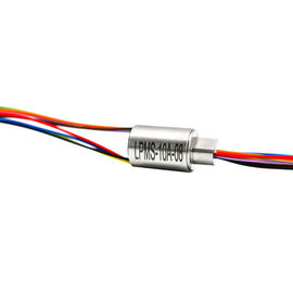 8 Circuits Compact Slip Ring with Flange and Gold-gold Contact for High-precion Instruments
