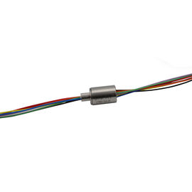 8 Circuits Compact Slip Ring with Flange and Gold-gold Contact for High-precion Instruments
