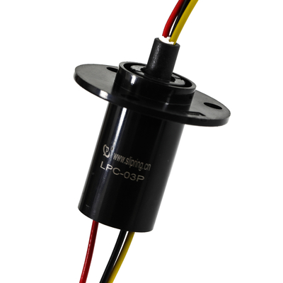Miniaturowe pierścienie ślizgowe do turbin wiatrowych, 3 obwody 10A, długość kapsuły 42,53 mm, do kamer obrotowych CCTV