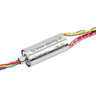 Kompaktowy 12 obwodu kapsułkowy pierścień ślizgowy dla sygnałów LVDS z kontaktem złota z złotem