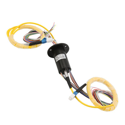 24 Circuits 2A Single Mode Rotary Slip Ring 300rpm Fiber Optic Rotary Joint