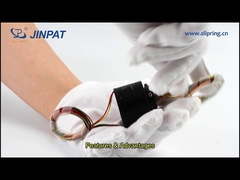 LPT012B-0602-HS-HT Pierścień ślizgowy z przelotowym otworem, niski moment obrotowy, średnica z długą żywotnością