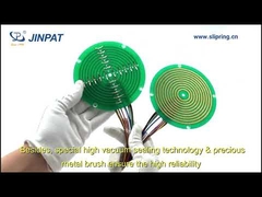 Pierścieni ślizgowych typu Pancake, płaskich, do prowadzenia kabli, 5A, z 2 obwodami, do bębnów kablowych